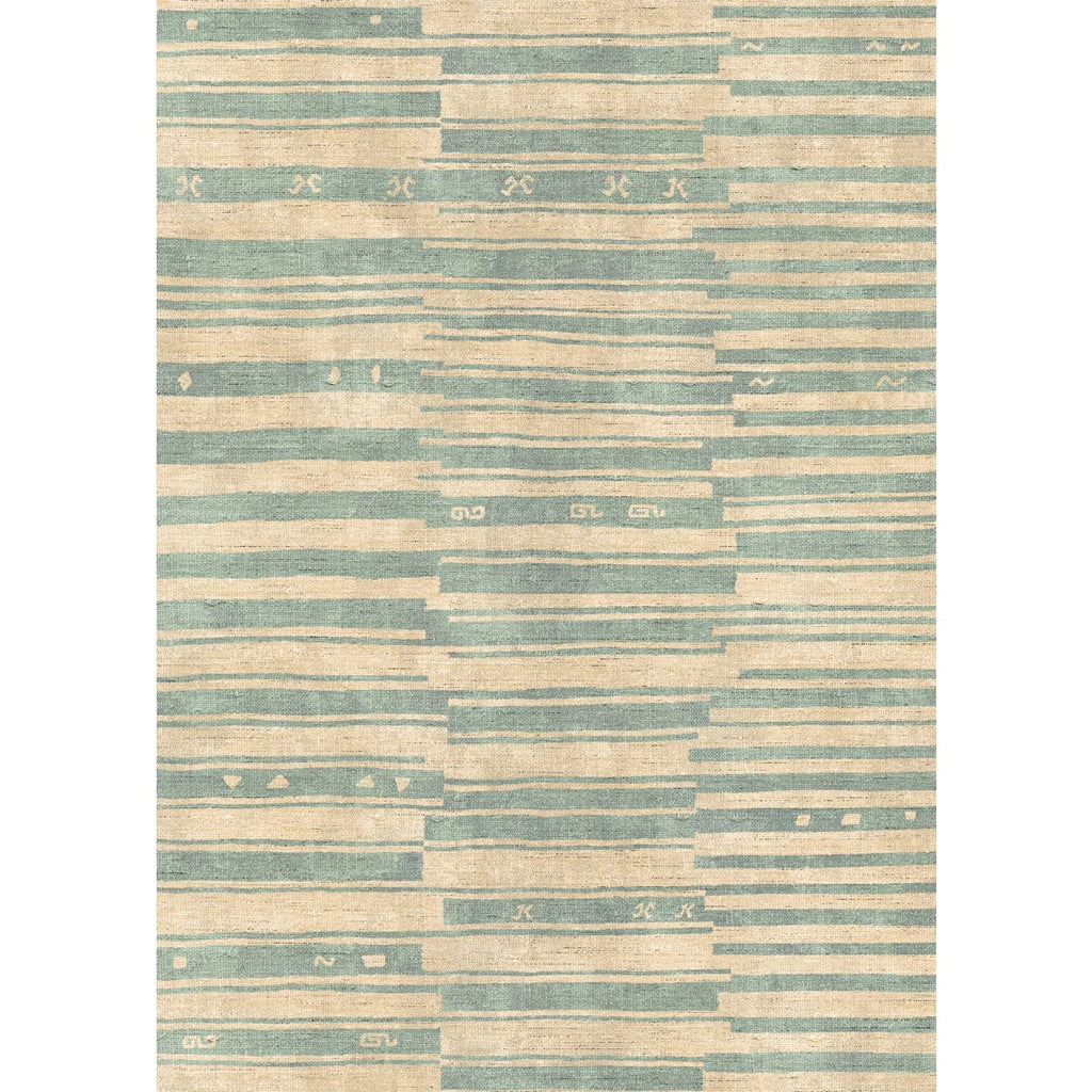 HiEnd Accents Wyatt Rug, 24x36 Turquoise