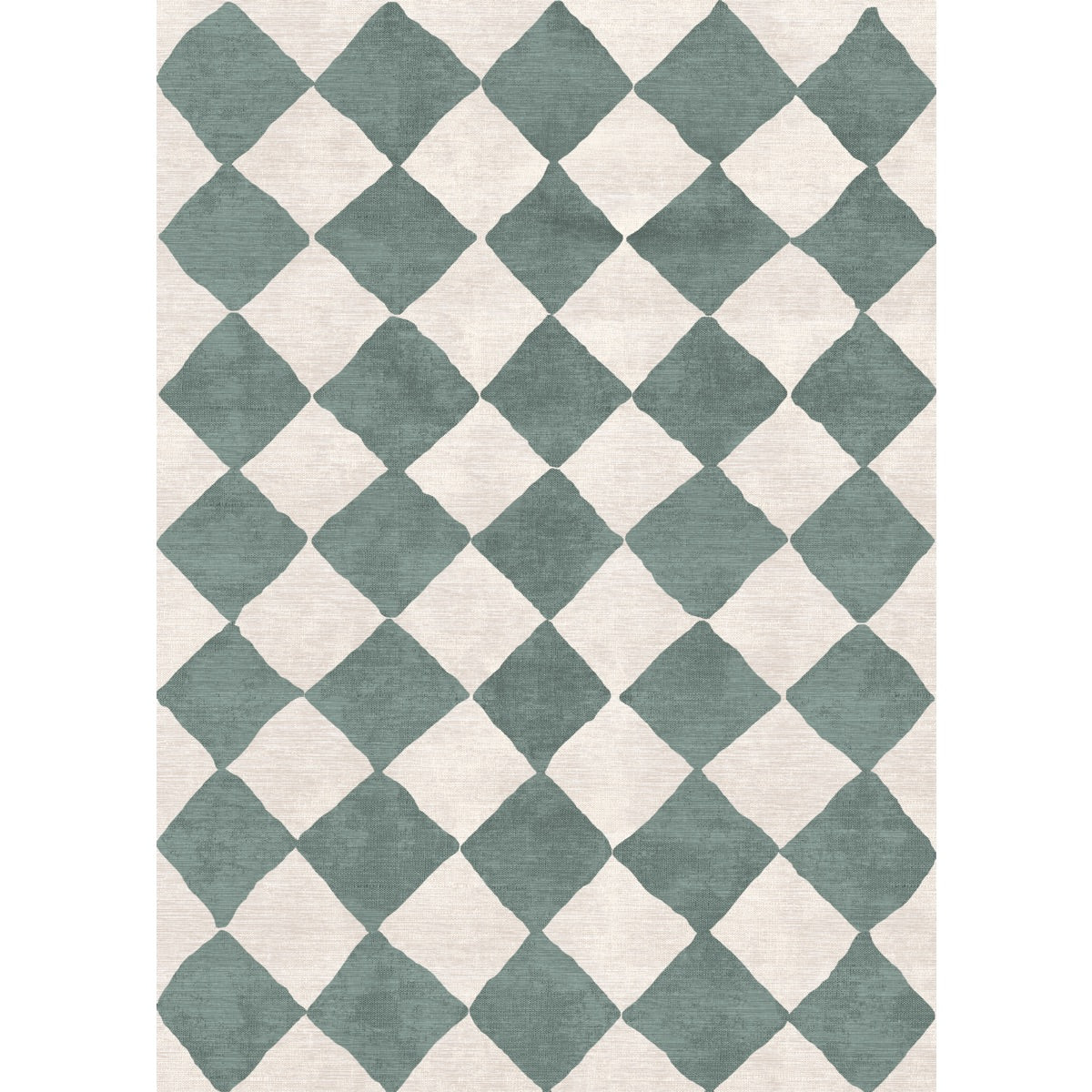 Metro Checkered Slate Green Rug – rugmeup