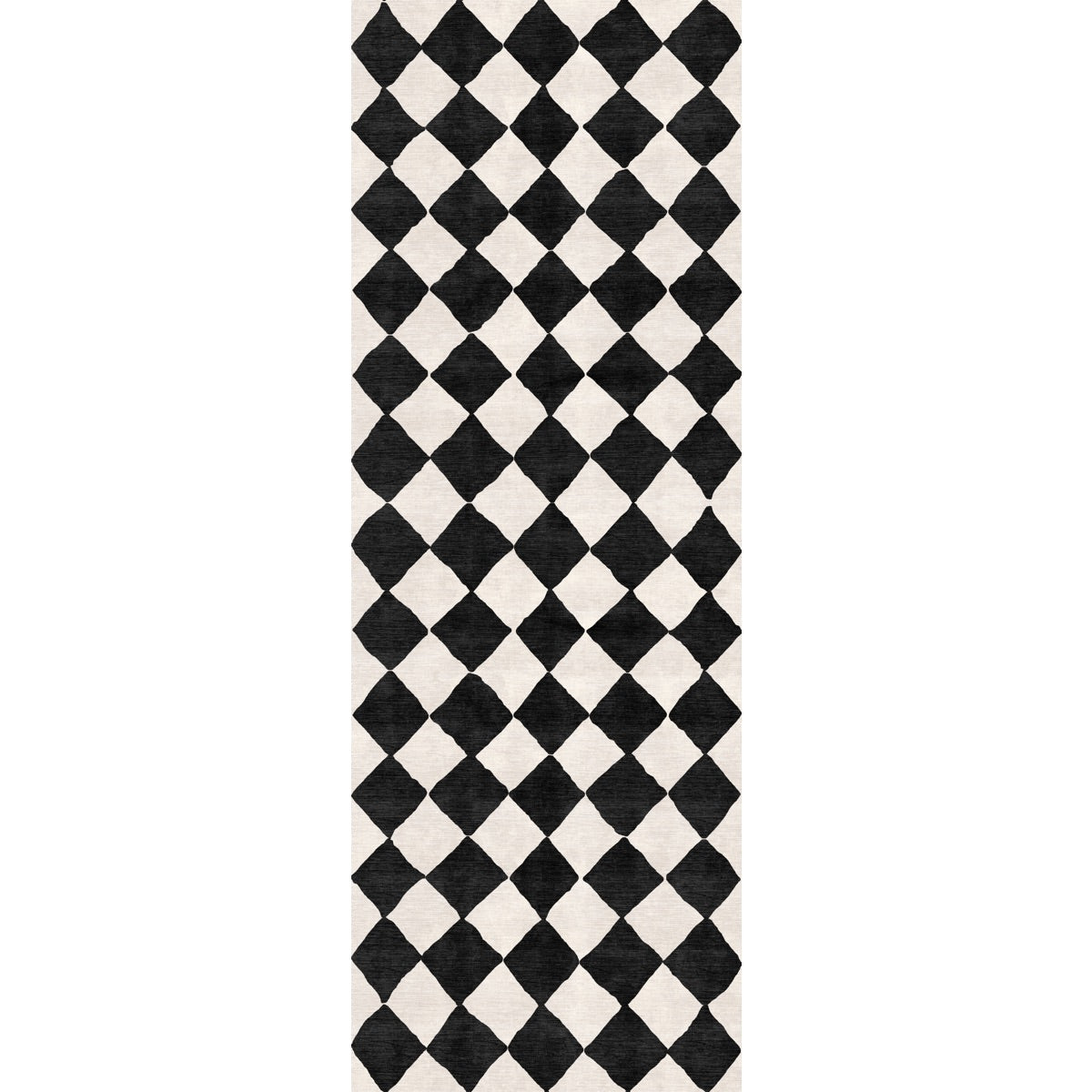 Trestres Checkered Black & Ivory Rug – rugmeup