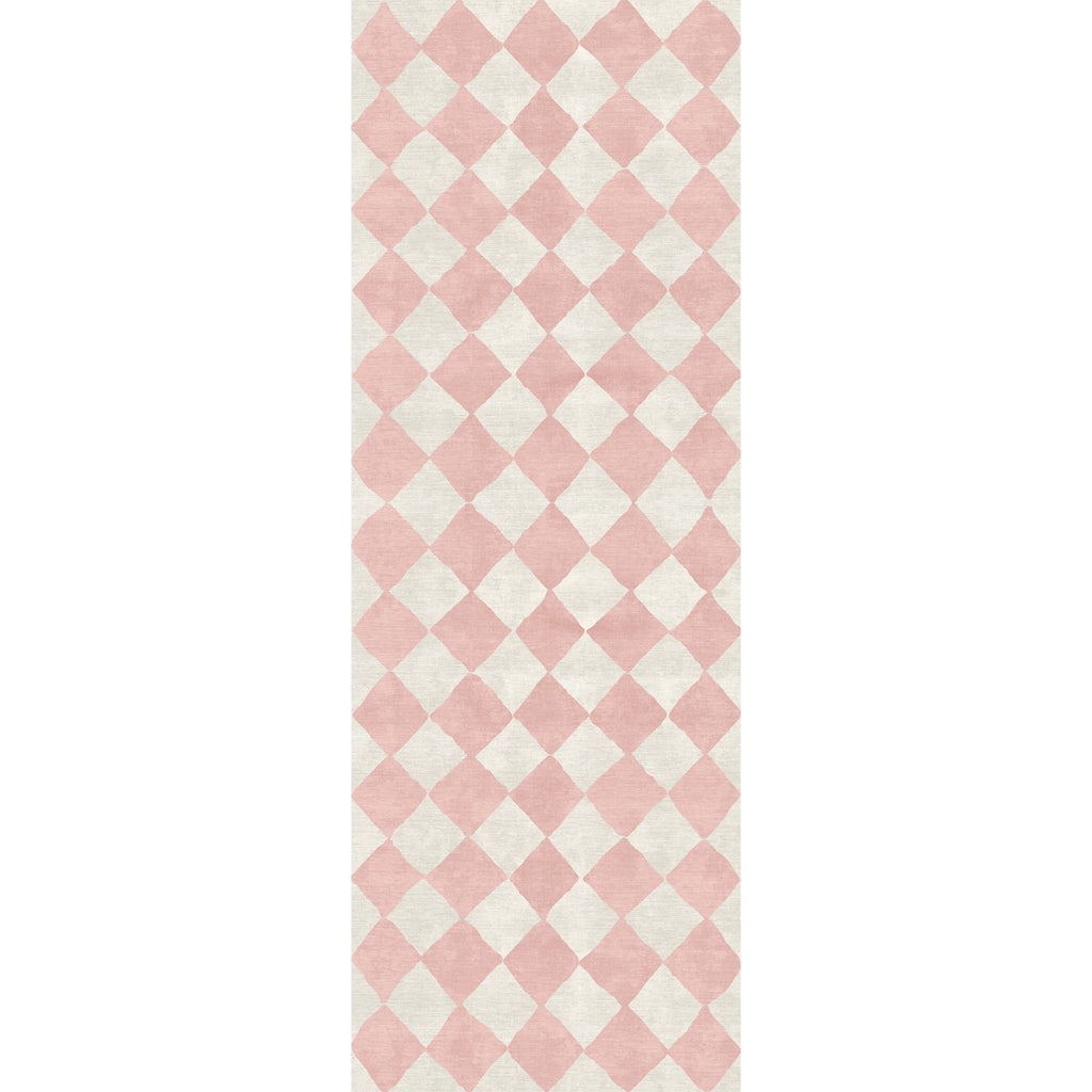 Trestres Checkered Malibu Pink & Ivory Rug